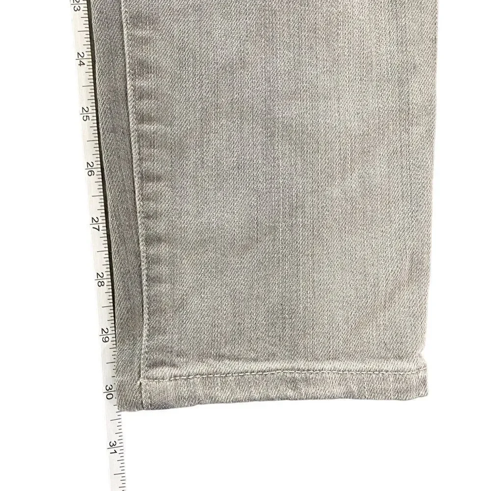 Michael Kors size 8 jeans silver gray zipper pockets skinny